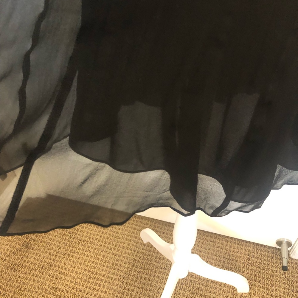 BETSEY JOHNSON slip dress. Satin on top chiffon on bottom. Sexy and cute Sz 4 - Picture 5 of 13